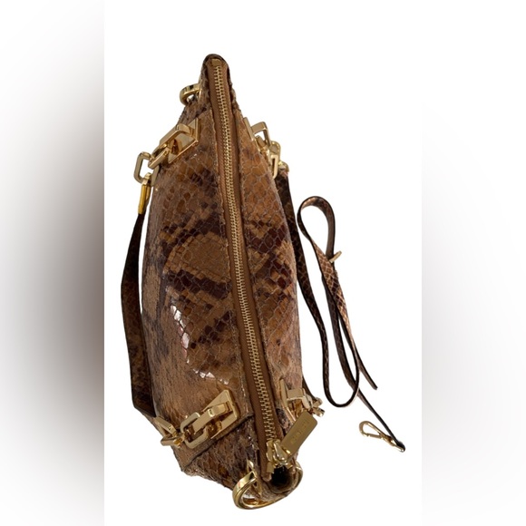 Michael Kors Brooke Medium Embossed Python
Leather Shoulder Tote. - Picture 8 of 10